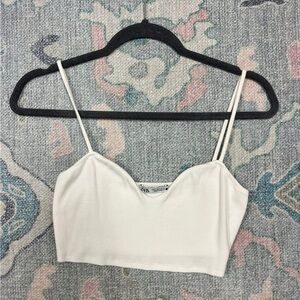 Zara White Going Out Top